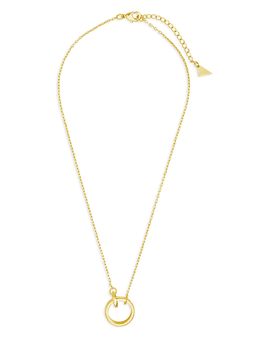 Sterling Forever Sterling Forever Mishel Interlocking Necklace, 16
