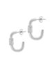 Sterling Forever Sterling Forever Oval Carabiner Hoop Earrings - 1