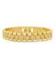 Sterling Forever Sterling Forever Pave Watch Band Chain Bracelet in 14K Gold Plated - 1