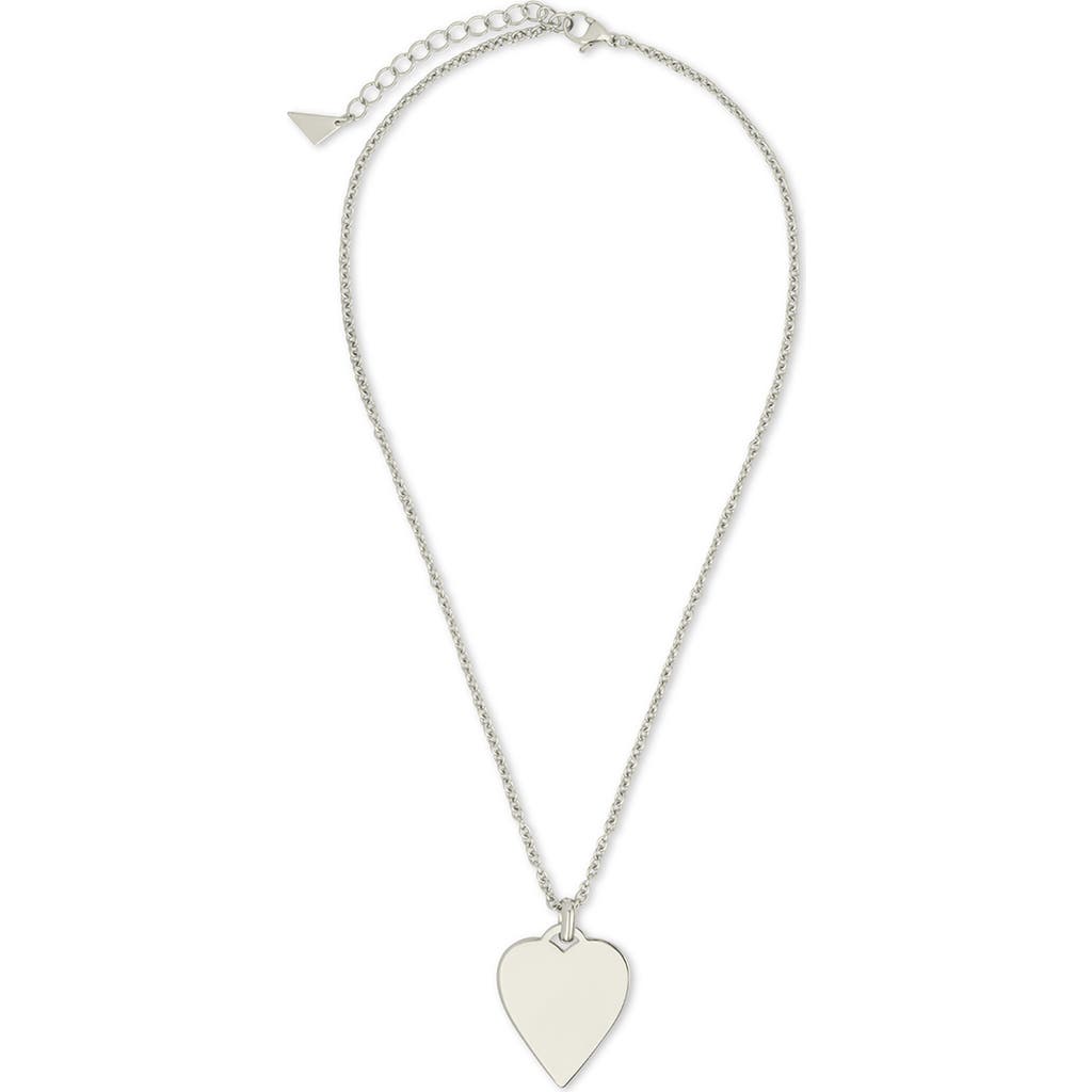 Sterling Forever Sterling Forever Rita Polished Heart Statement Necklace