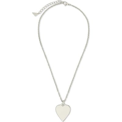 Sterling Forever Sterling Forever Rita Polished Heart Statement Necklace