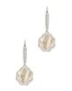 Sterling Forever Sterling Forever Rose Petal Short Drop Earrings - 3
