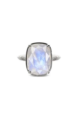 Sterling Forever Sterling Forever Sterling Silver Elongated Cushion Stone Ring 