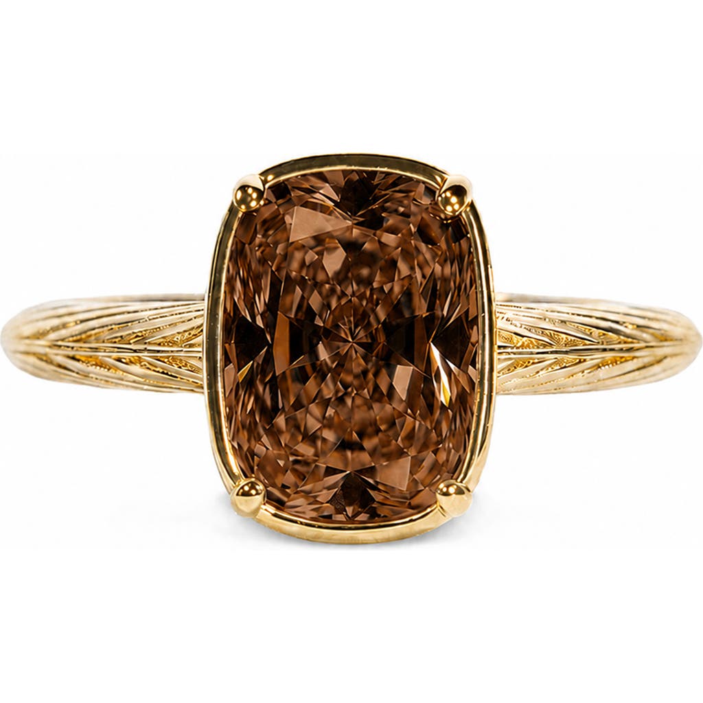 Sterling Forever Sterling Forever Sterling Silver Mini Chocolate Cubic Zirconia Ring