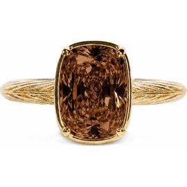 Sterling Forever Sterling Forever Sterling Silver Mini Chocolate Cubic Zirconia Ring