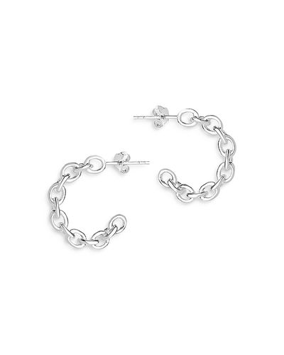 Sterling Forever Sterling Forever Sterling Silver Open Link Hoop Earrings