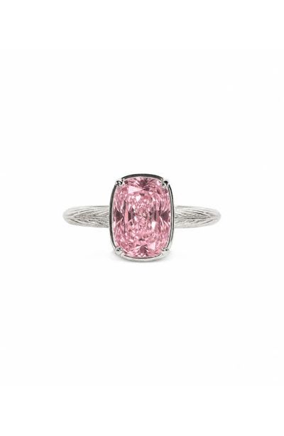 Sterling Forever Sterling Forever Sterling Silver Pink Sapphire Ring 