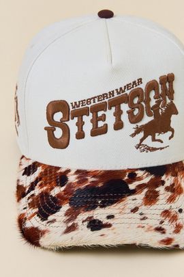 Stetson Stetson Cow Print Baseball Hat in Cow Print, Men's at Urban Outfitters