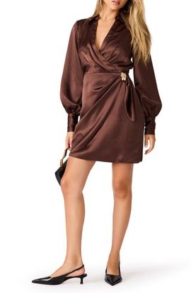 Steve Madden Steve Madden Ailani Faux Wrap Minidress