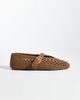 Steve Madden Steve Madden Alara woven ballet flats in cashew-Brown - 1