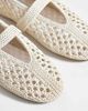 Steve Madden Steve Madden Alara woven ballet flats in sand pearl-Neutral - 3