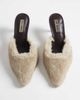 Steve Madden Steve Madden Alexi heeled mules in chestnut faux fur-Neutral - 2
