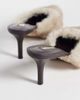 Steve Madden Steve Madden Alexi heeled mules in chestnut faux fur-Neutral - 4