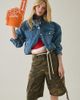 Steve Madden Steve Madden Allyson Funnel Neck Denim Jacket in Imperial Blue, Women's at Urban Outfitters - 2