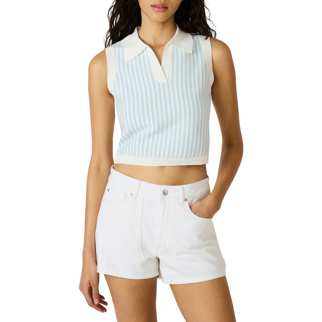 Steve Madden Steve Madden Amery Crop Polo Sweater Tank