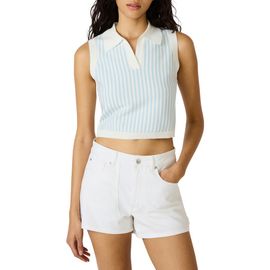 Steve Madden Steve Madden Amery Crop Polo Sweater Tank