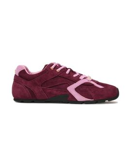Steve Madden Steve Madden Asiel sneakers in dark wine suede-Red