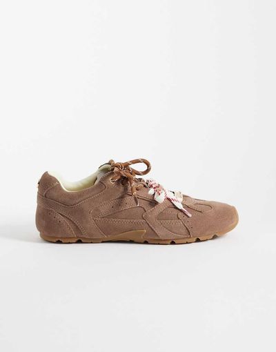Steve Madden Steve Madden Asiel sneakers in taupe suede-Neutral