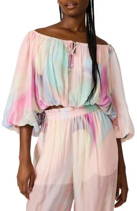 womens off shoulder dresses Petal and Pup Women's Wilma Off Shoulder Dress