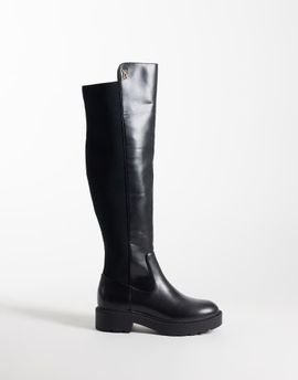 Steve Madden Steve Madden Axel chunky knee boots in black leather