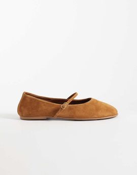 Steve Madden Steve Madden Besette ballet flats in brown suede