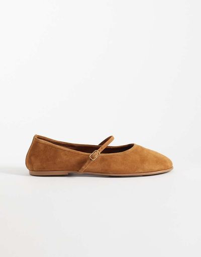 Steve Madden Steve Madden Besette ballet flats in brown suede
