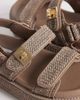 Steve Madden Steve Madden Bigmona flatform sandals in charcoal raffia-Gray - 4