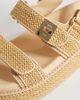 Steve Madden Steve Madden Bigmona flatform sandals in natural raffia-Neutral - 3