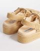 Steve Madden Steve Madden Bigmona flatform sandals in natural raffia-Neutral - 4