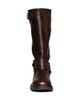 Steve Madden Steve Madden Boneta pull-on harness knee boots in brown leather - 3