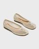 Steve Madden Steve Madden Calico ballet flats in cream mesh-Neutral - 1