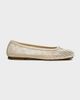 Steve Madden Steve Madden Calico tabi ballet flats in cream mesh-Neutral - 2