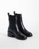 Steve Madden Steve Madden Charity mid ankle boots in black leather - 2