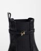 Steve Madden Steve Madden Charity mid ankle boots in black leather - 3