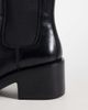 Steve Madden Steve Madden Charity mid ankle boots in black leather - 4