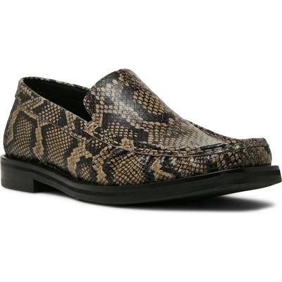 Steve Madden Steve Madden Chester Snake Embossed Leather Loafer