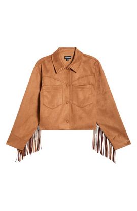 Steve Madden Steve Madden Cheyenne Fringe Faux Suede Jacket