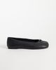 Steve Madden Steve Madden Cipher split toe ballet flats in black leather - 1