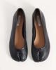 Steve Madden Steve Madden Cipher split toe ballet flats in black leather - 2