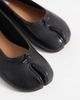 Steve Madden Steve Madden Cipher split toe ballet flats in black leather - 3