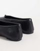 Steve Madden Steve Madden Cipher split toe ballet flats in black leather - 4