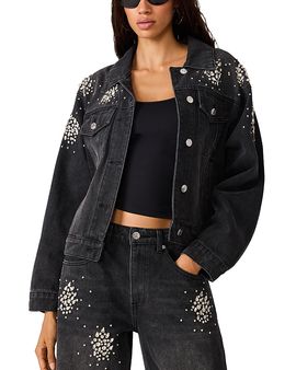 Steve Madden Steve Madden Clarke Cotton Blend Embellished Jacket