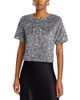 Steve Madden Steve Madden Cressa Sequined Velvet Top - 1