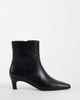 Steve Madden Steve Madden Davis kitten heel mid ankle boots in black - 1