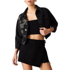 Steve Madden Steve Madden Dove Studded Cropped Jacket