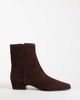 Steve Madden Steve Madden Dusty flat mid-ankle boots in chocolate suede-Brown - 1
