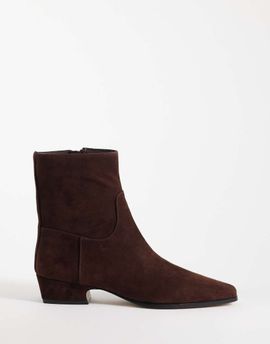 Steve Madden Steve Madden Dusty flat mid-ankle boots in chocolate suede-Brown