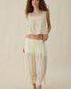 Steve Madden Steve Madden Easten Sheer Lace Trim Bloomer Pants in Cream, Women's at Urban Outfitters - 1
