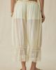 Steve Madden Steve Madden Easten Sheer Lace Trim Bloomer Pants in Cream, Women's at Urban Outfitters - 3