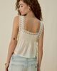 Steve Madden Steve Madden Easten Sheer Side-Tie Lace Trim Cami in Cream, Women's at Urban Outfitters - 3